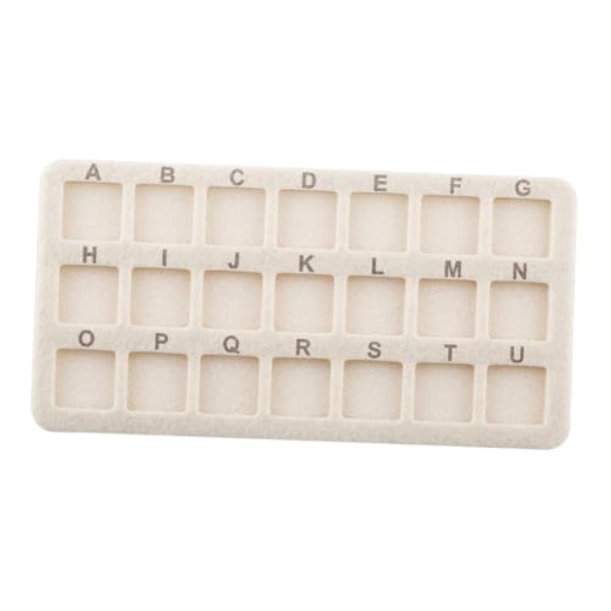 Bead Mat 21 Grid Rectangle Beading Pad for Necklace Making